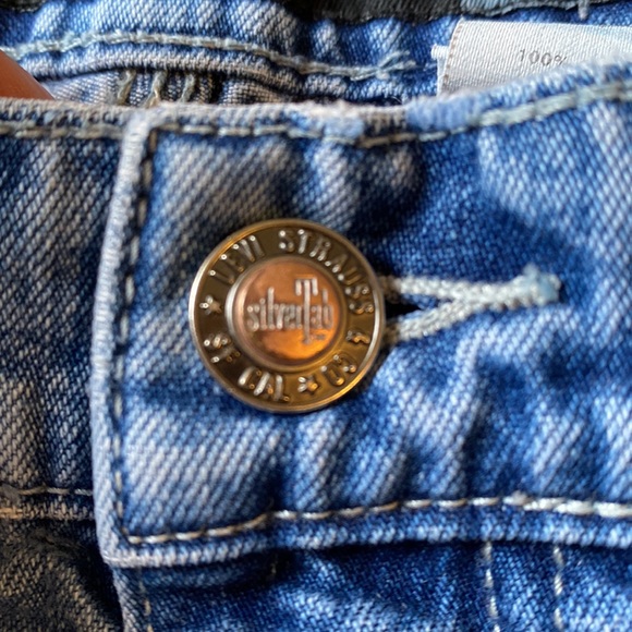 SILVER TAB Vintage 90s light blue Levi’s Carpenter Jeans 36X34 - Picture 7 of 16